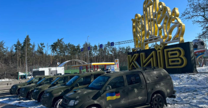 Steun UA - SUV's van Talinn naar Kiev 