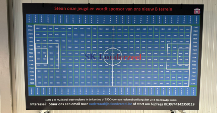 Steun de jeugd van SK Londerzeel en sponsor ons nieuw B-terrein
