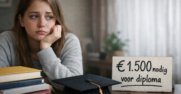 Help een meisje aan haar diploma
