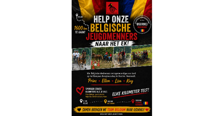 🇧🇪 Help onze Belgische jeugdmenners op weg naar het EK in Osorhei! 🇷🇴