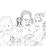 Lydie, Martine en Tiba